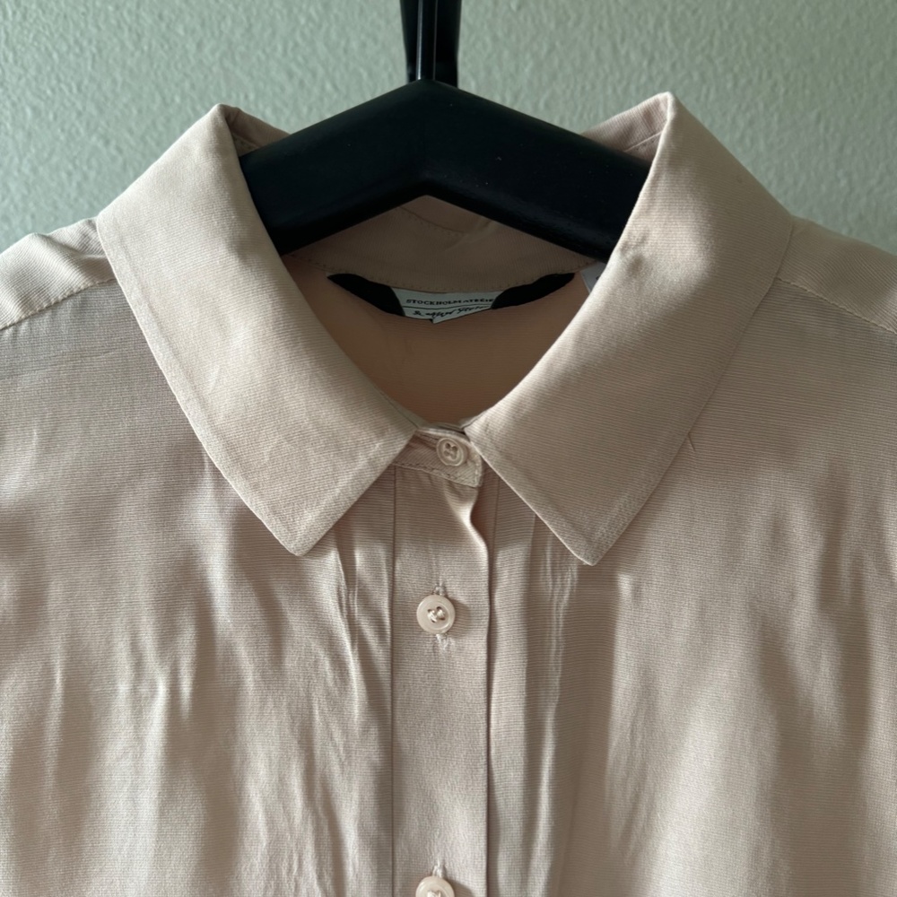 Short Sleeve Shirt Dress - Picture 9 of 9